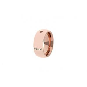 NEW QUDO women's basic big ring in rose gold